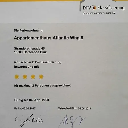 Haus Atlantic Strandpromenade بينز